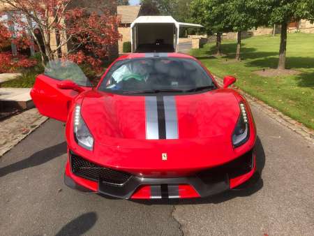 Ferrari vs trailer open doors