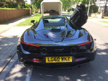 Mc Laren rear view with trailer